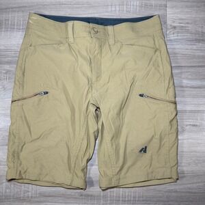 Eddie‎ Bauer First Ascent Cargo Tan Convertible Hiking Outdoor Shorts Size 33